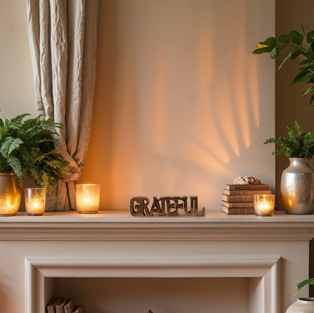 Grateful – Hand-Carved Wooden Sculpture