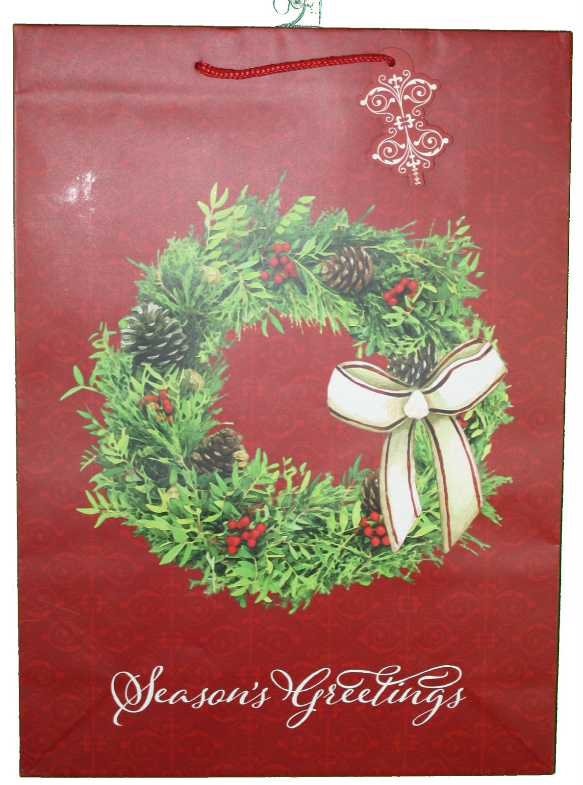 Paper Images Jumbo Gift Bag With Gift Tag - Santa