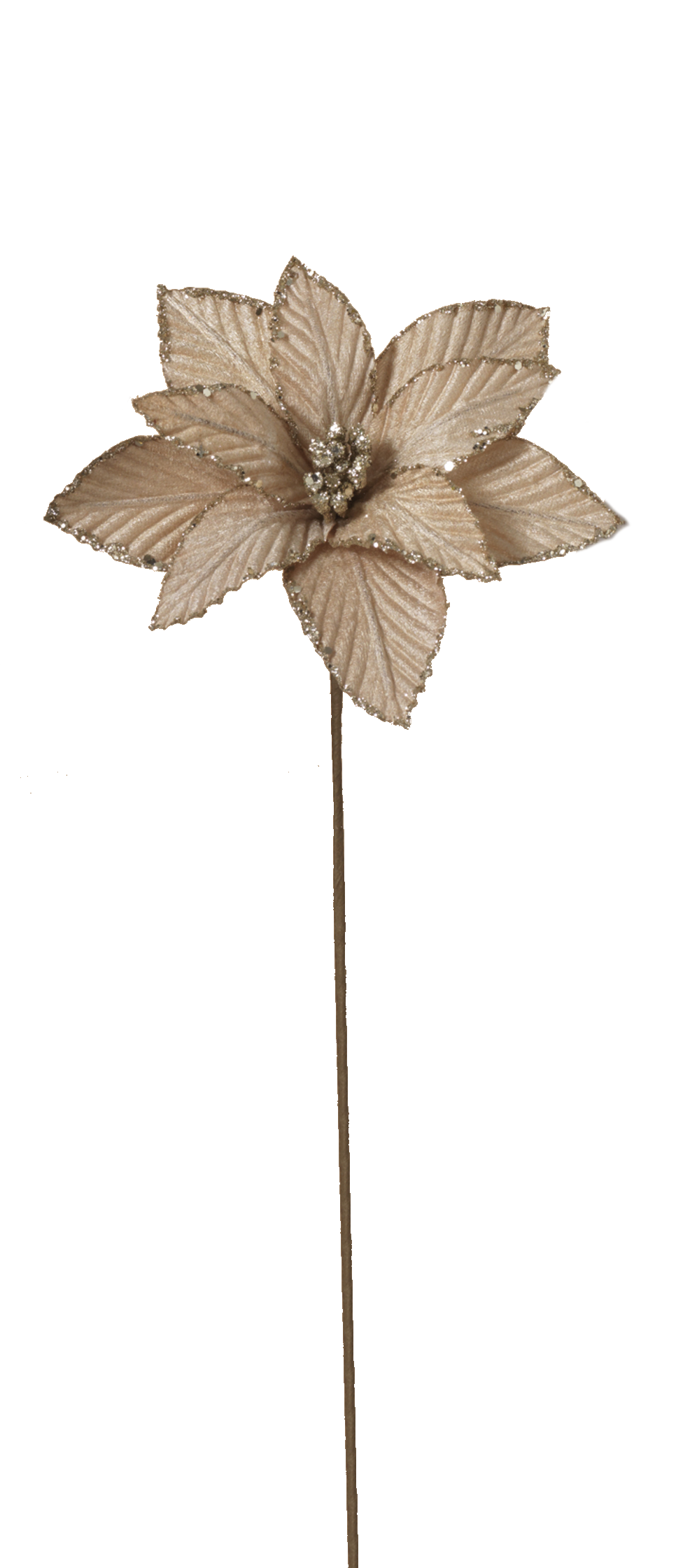 12" Poinsettia Pick -