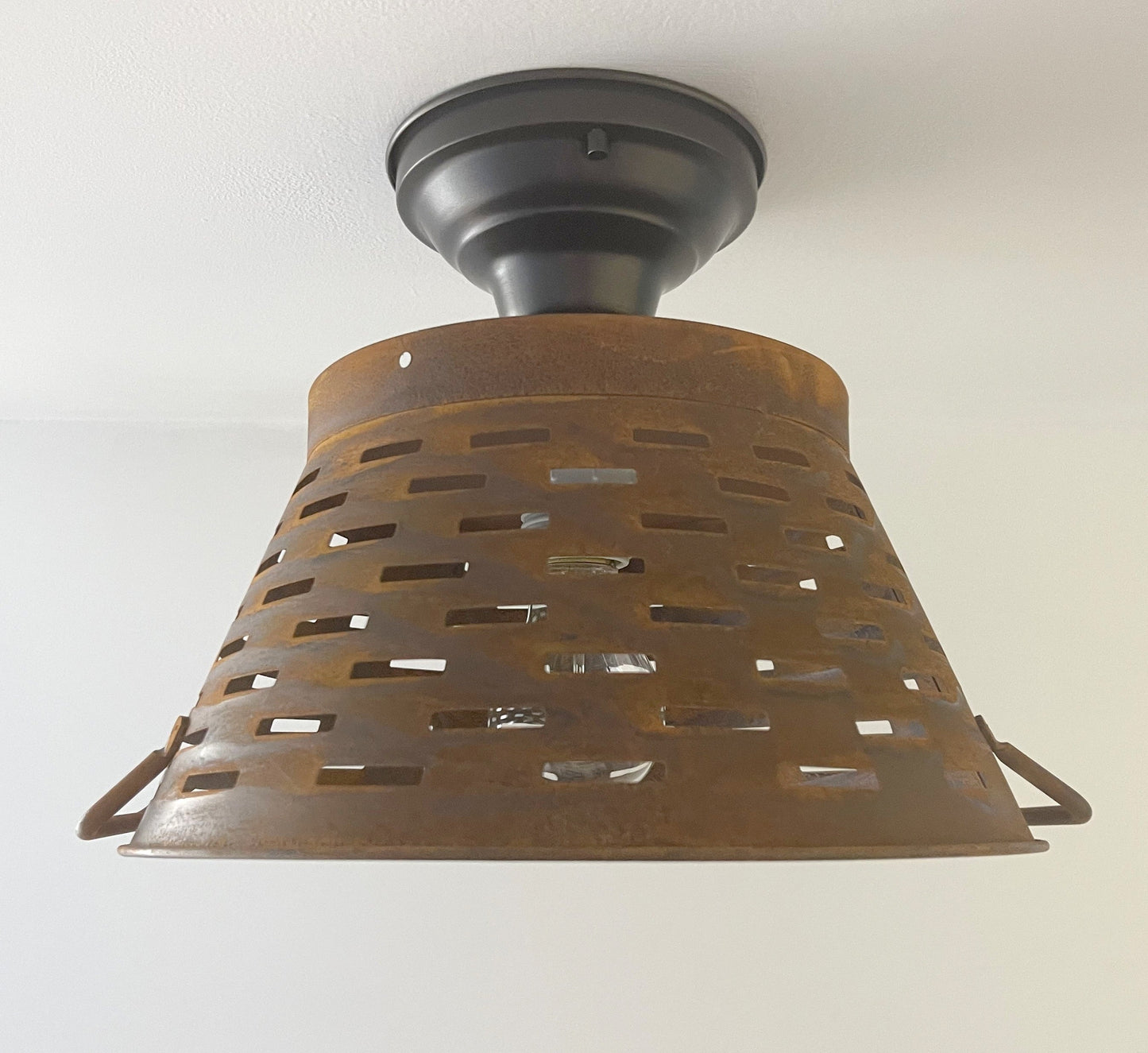 Pierced Barn Metal Farmhouse Ceiling Light