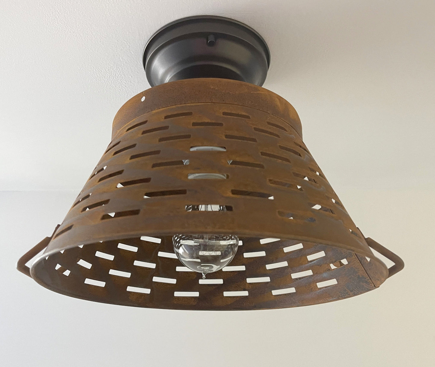 Pierced Barn Metal Farmhouse Ceiling Light