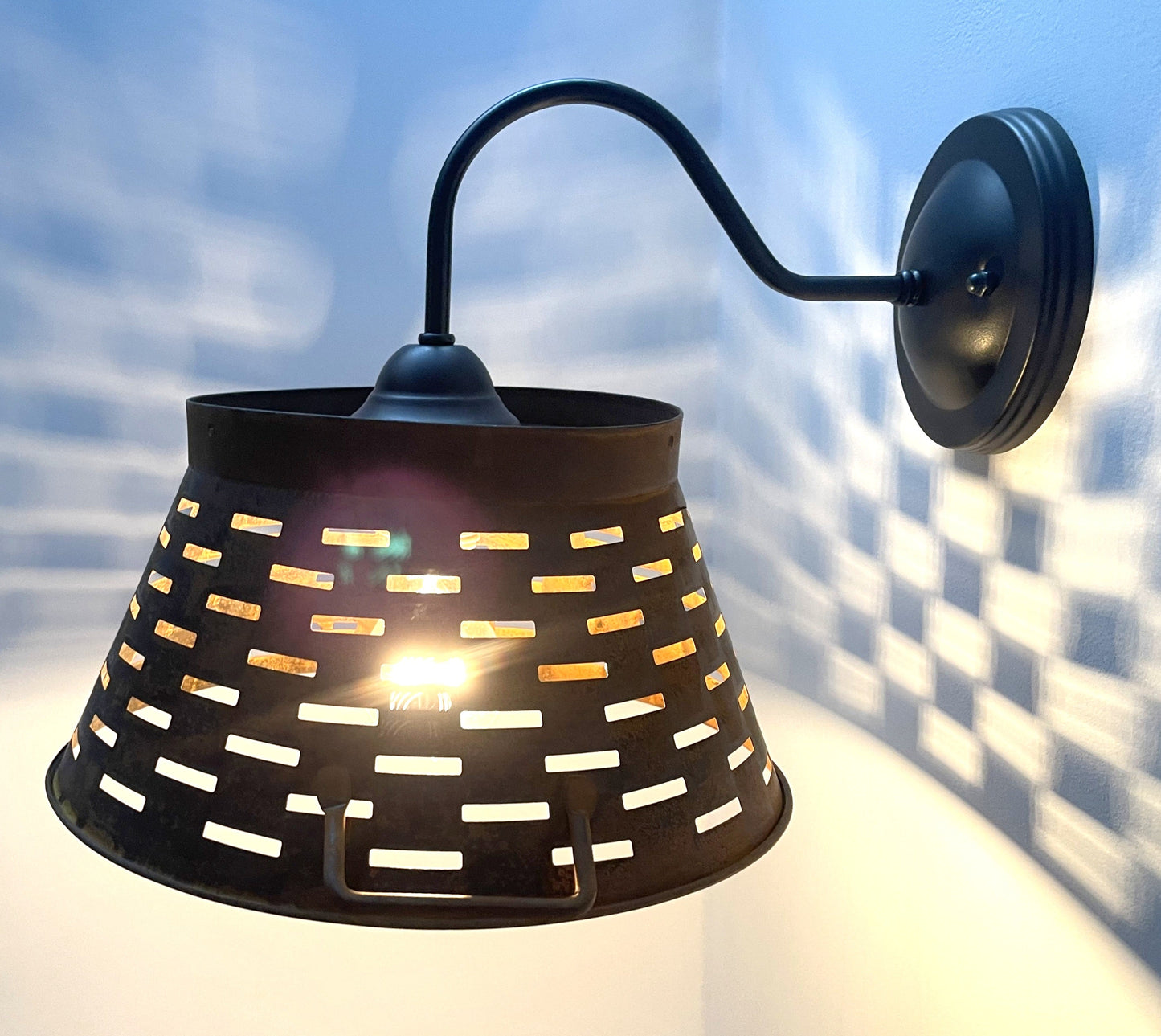 Galvanized Farmhouse Wall Sconce