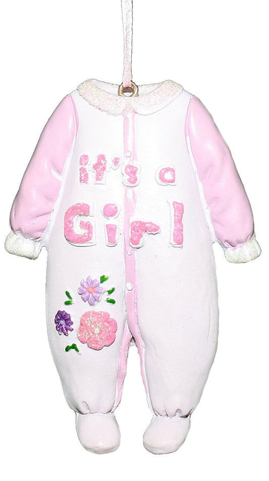 3.5 Inch Baby Rompers Hanging Ornament - Pink