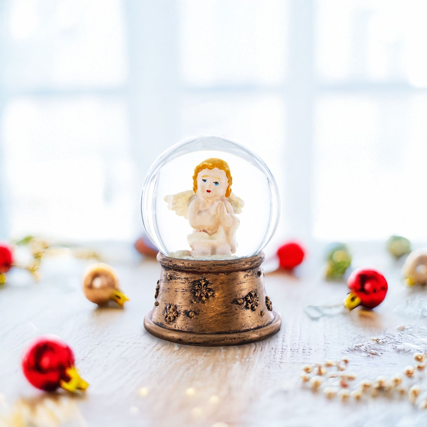 Golden Angel Mini Water Snow Globe