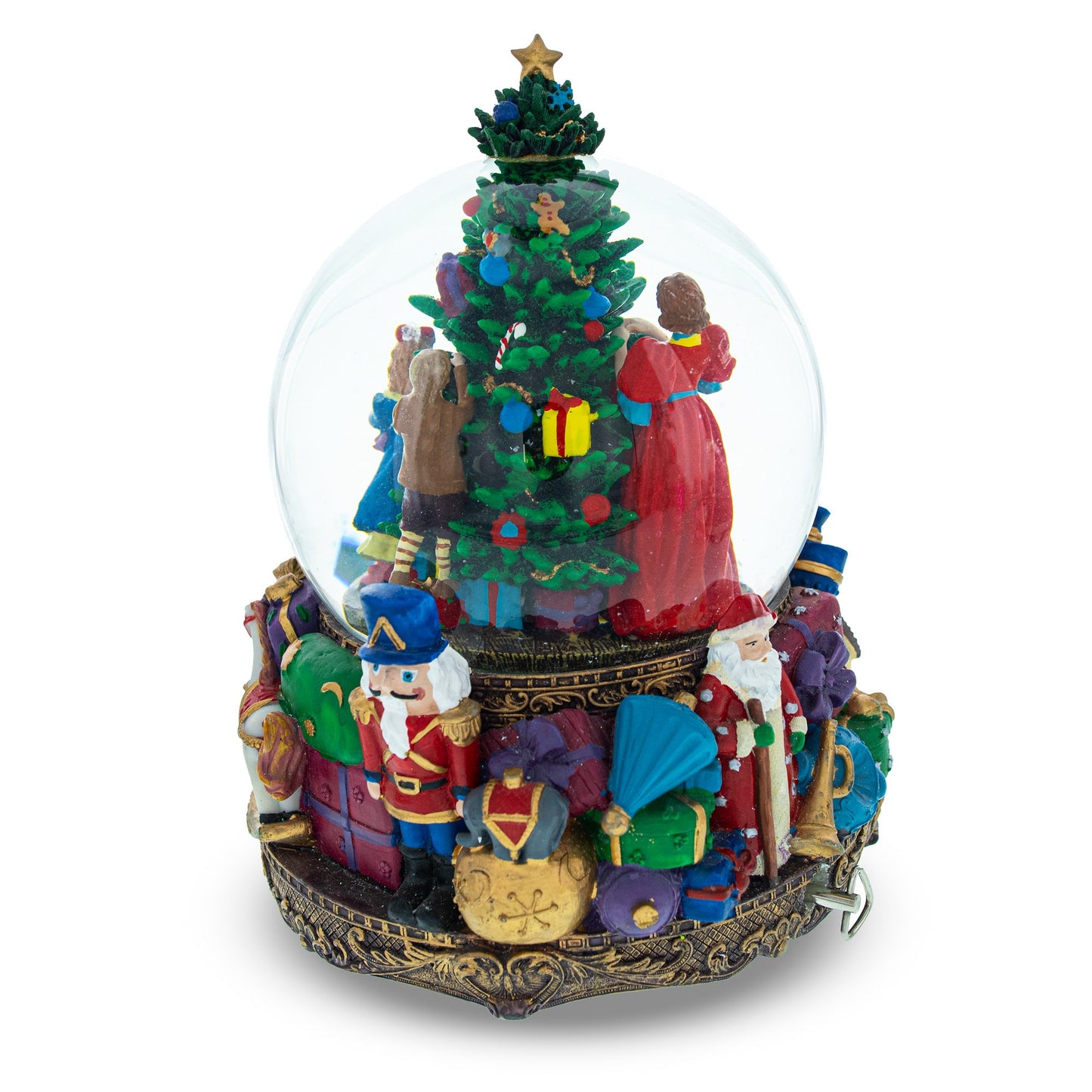 Children Decorating Tree LED Musical Water Snow Globe