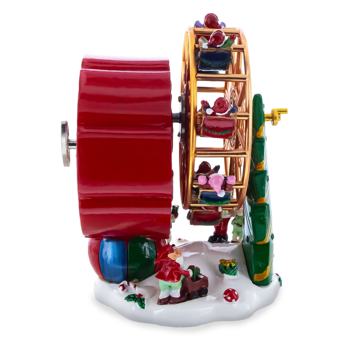 Santa's Whirling Ferris Wheel Rotating Musical Figurine