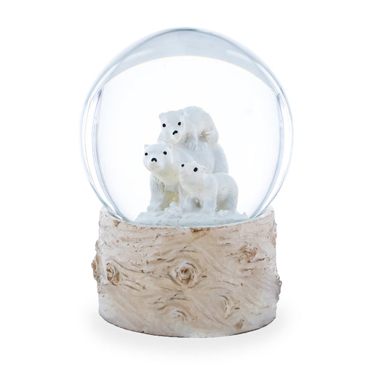 Polar Bears Mini Water Snow Globe
