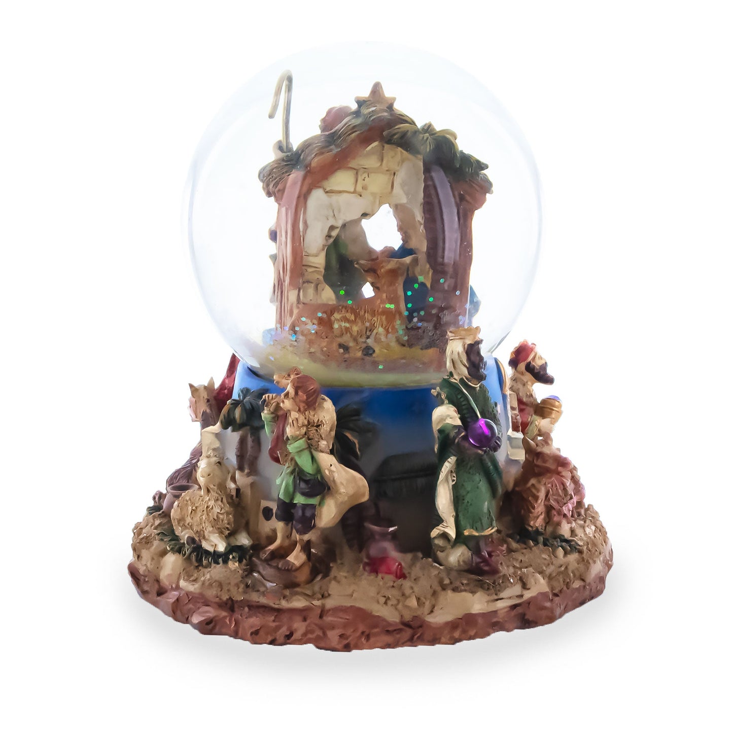 Regal Gift Bearers Nativity Scene Musical Water Snow Globe