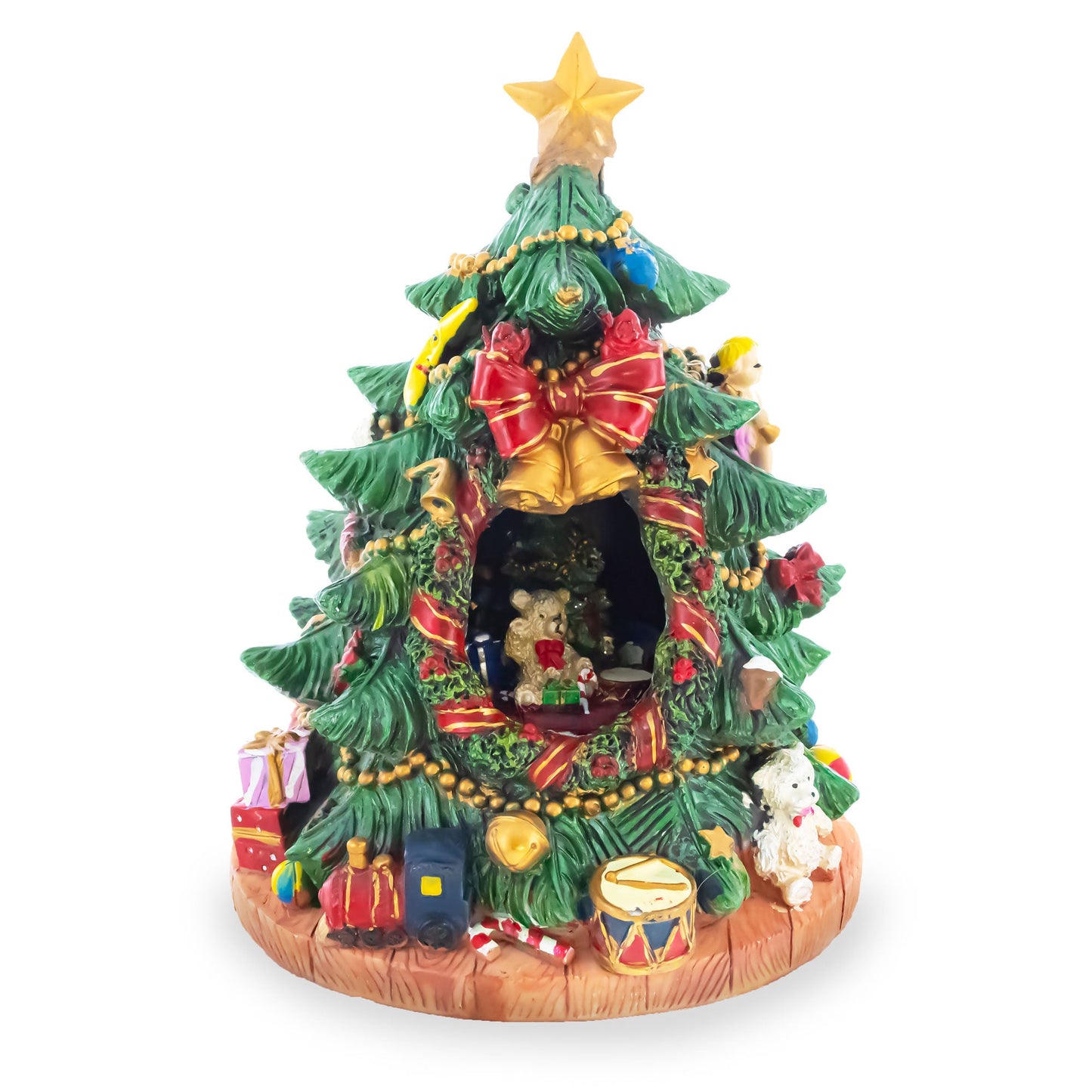 Tabletop Tree Spinning Musical Christmas Figurine