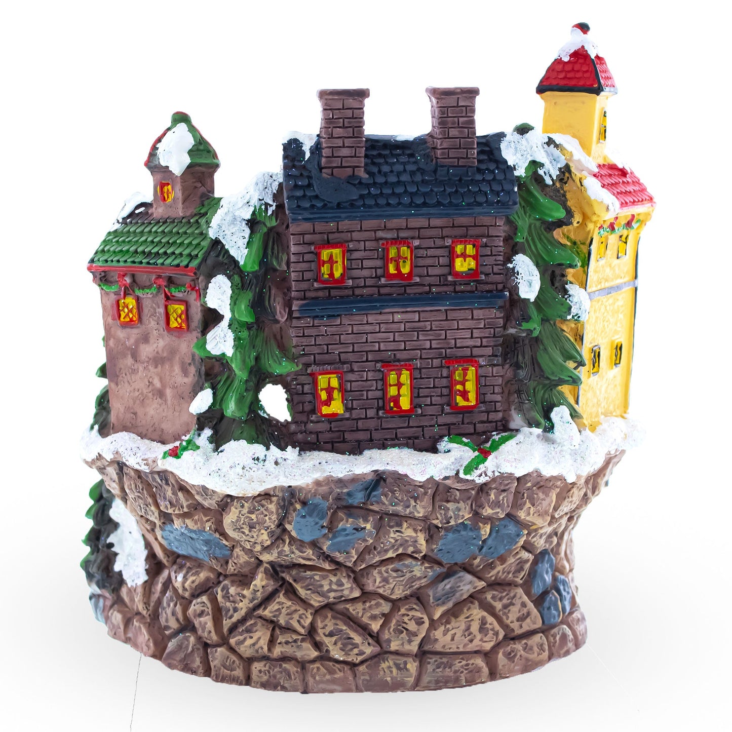 Winter Village Skating Animated Musical Christmas Figurine