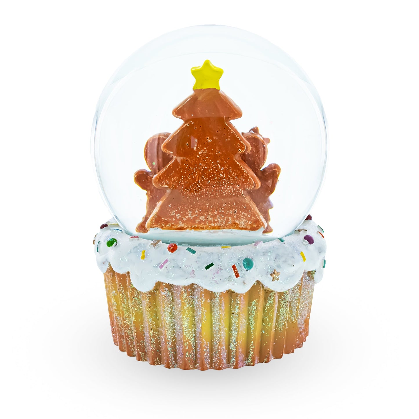 Gingerbread Family and Cupcake Musical Christmas Water Globe