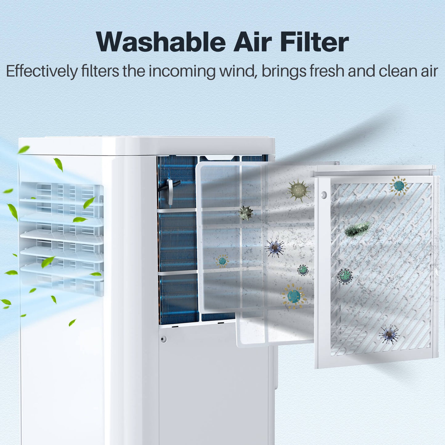 Portable Air Conditioner with Dehumidifier & Fan Modes A5407