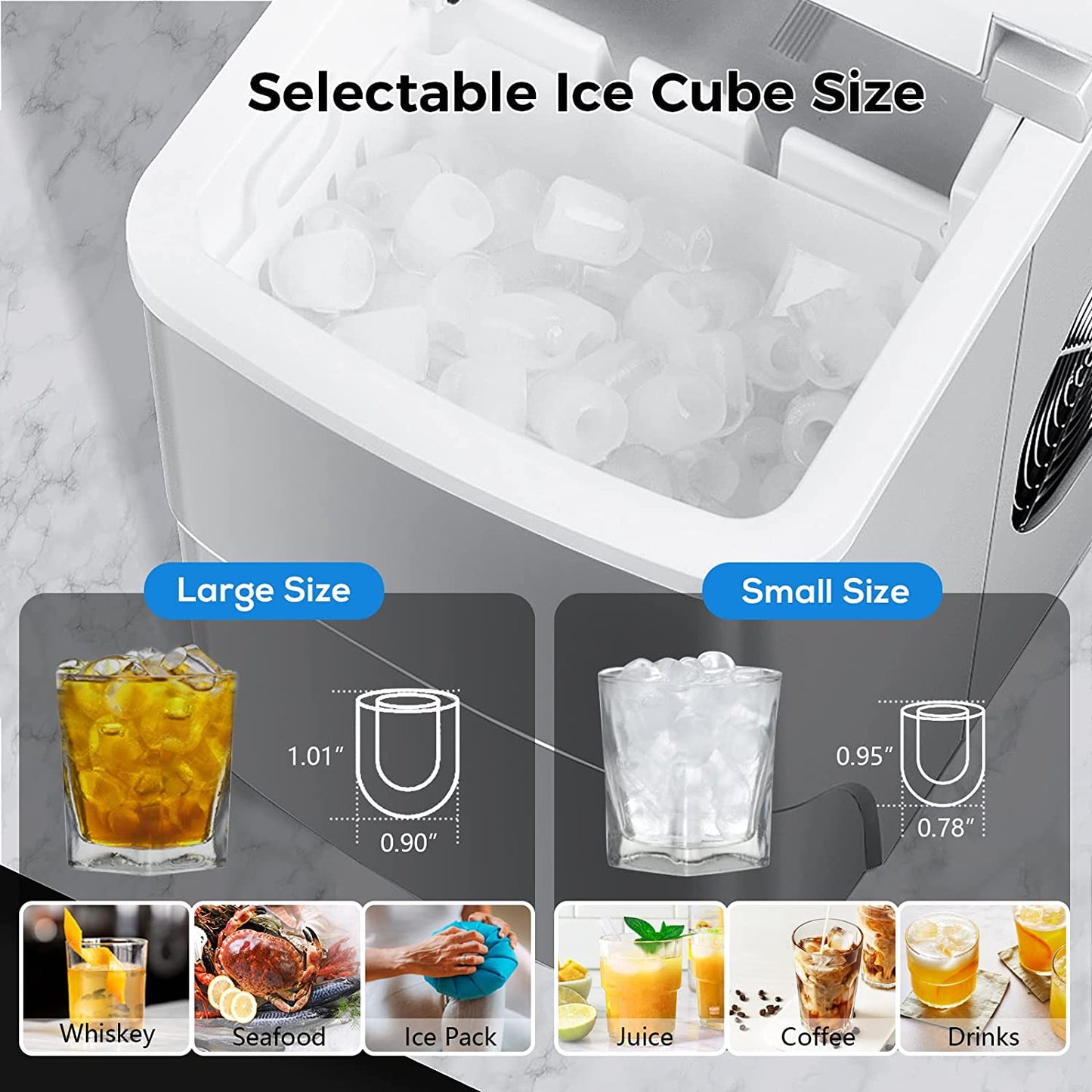 Portable Countertop Ice Maker Machine Z5876