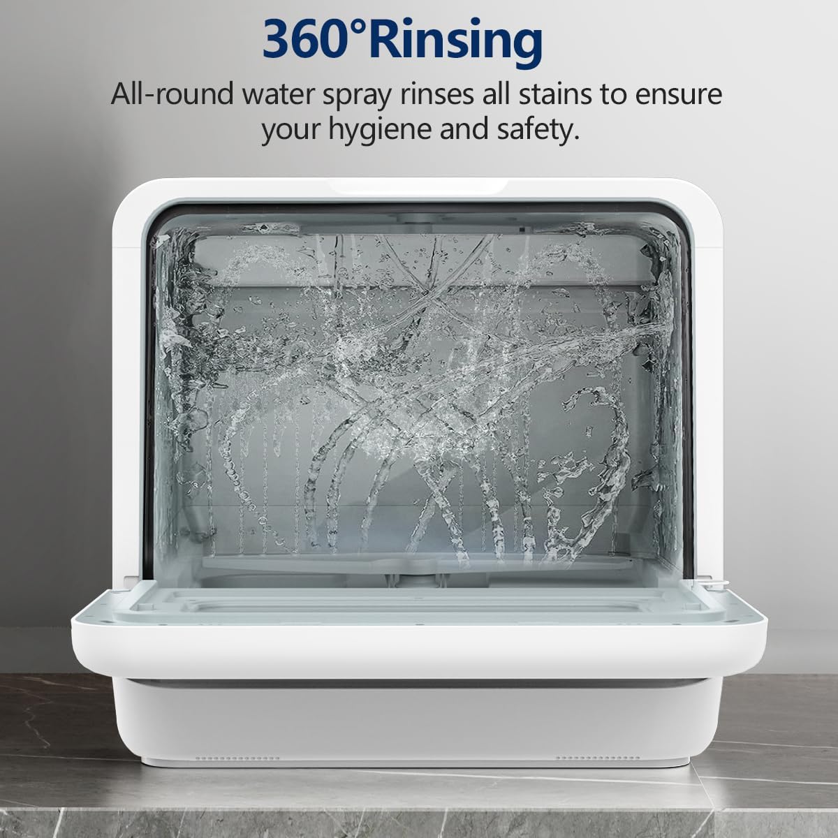 Portable Dishwasher Countertop with 6 Washing modes DW8306