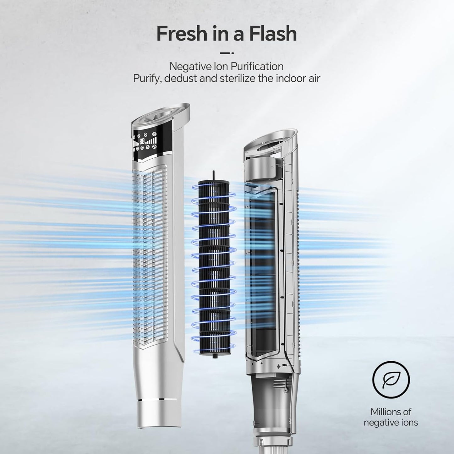 Portable Oscillating Tower Fan