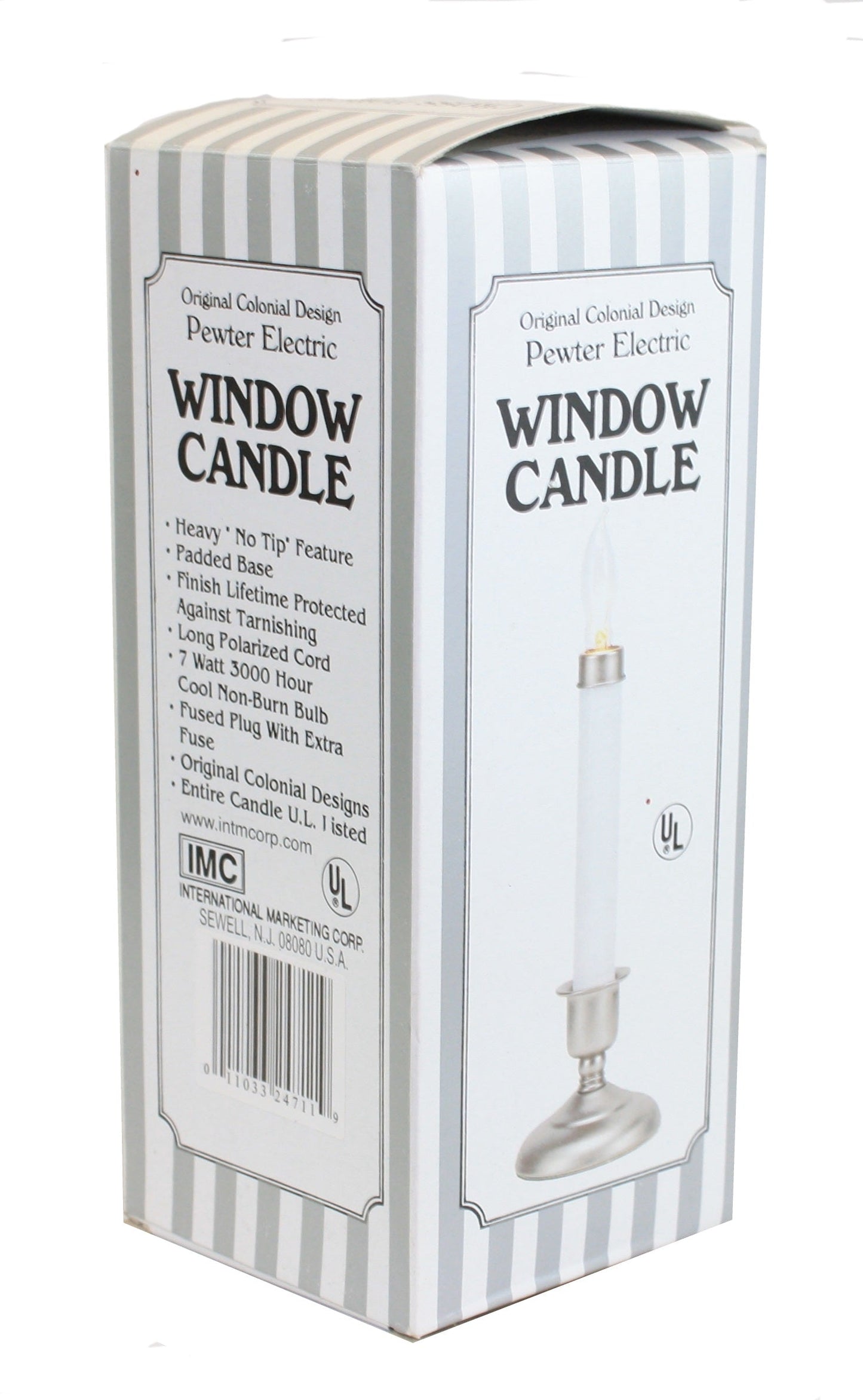 Cape Cod - Pewter Electric Sensor 9 Inch Window Candle