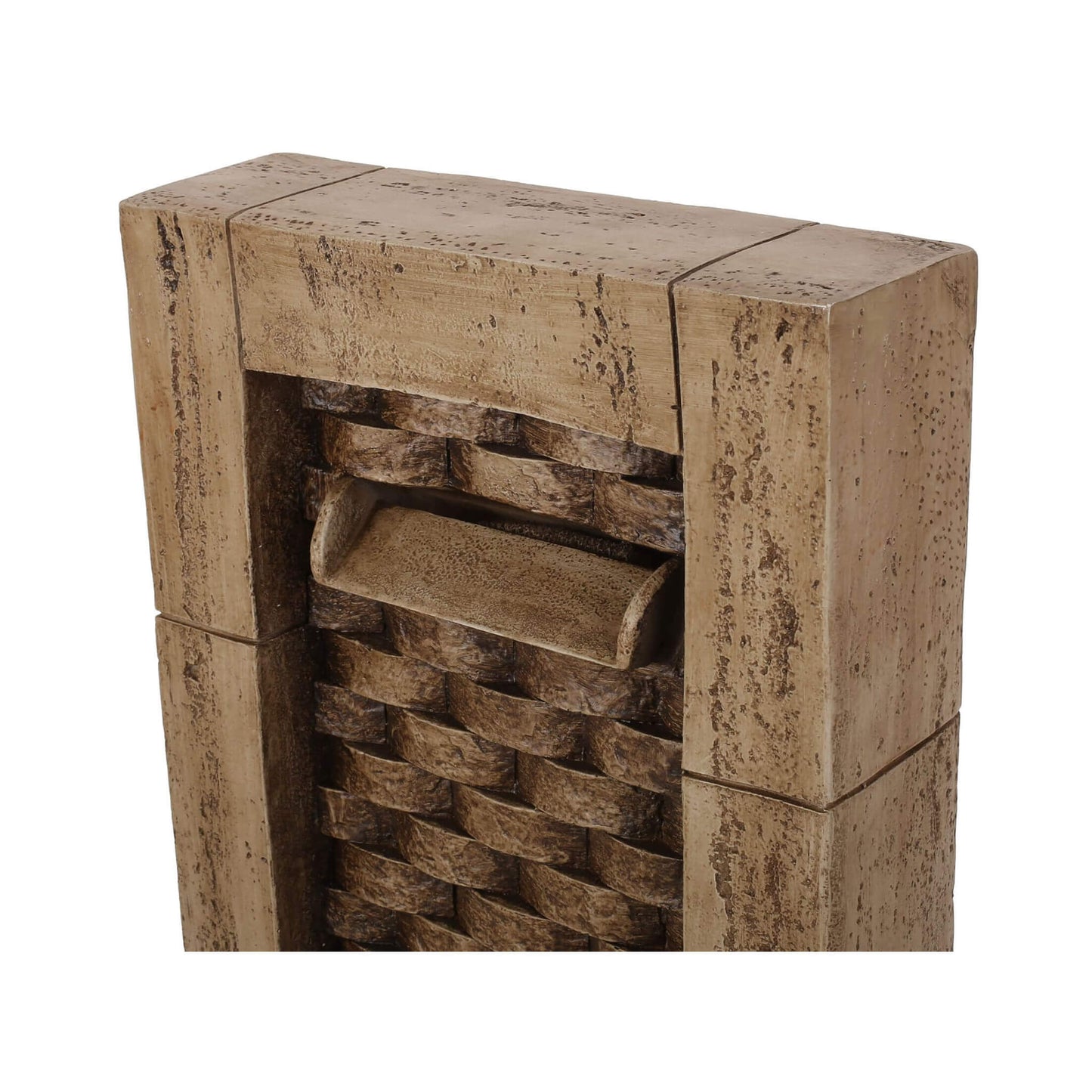 Premium 35 Inch Hand-Crafted Weather-Resistant Waterfall Fountain With LED Lights (SAK86757)