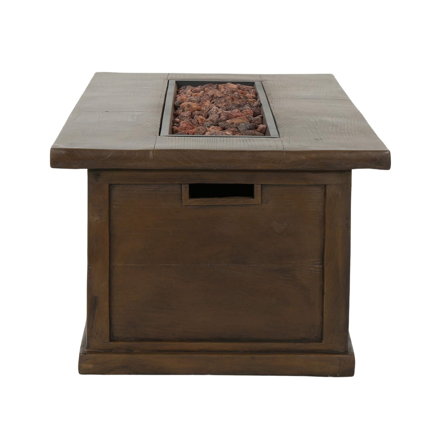 Premium 56" Transitional Rectangular Outdoor Propane Gas Fire Pit Table, 50K BTU (SAK25790)