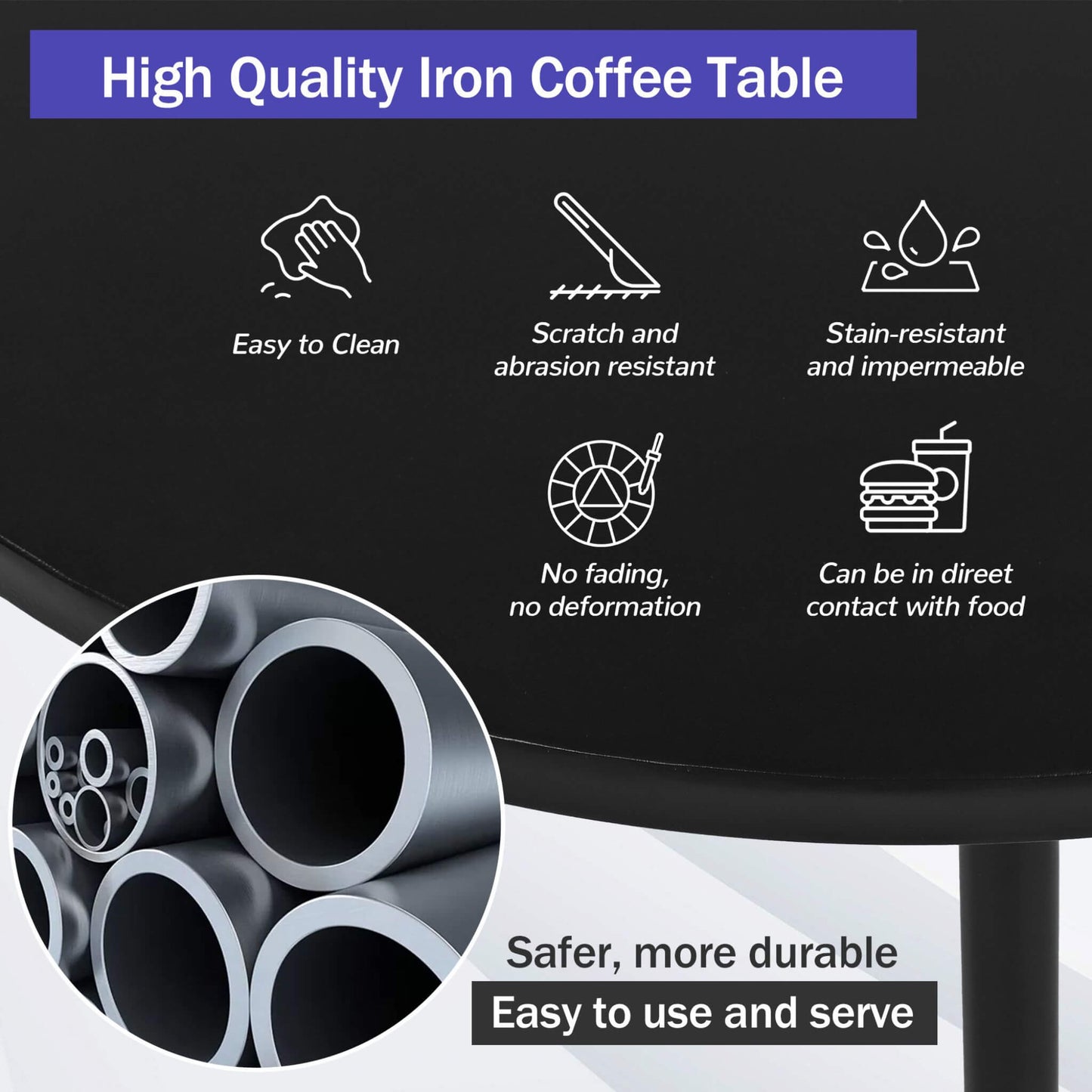 Premium Half- Moon 6-Person Curved All-Weather Outdoor Furniture Sofa Patio Set With Coffee Table And Cushions (SAK76332)