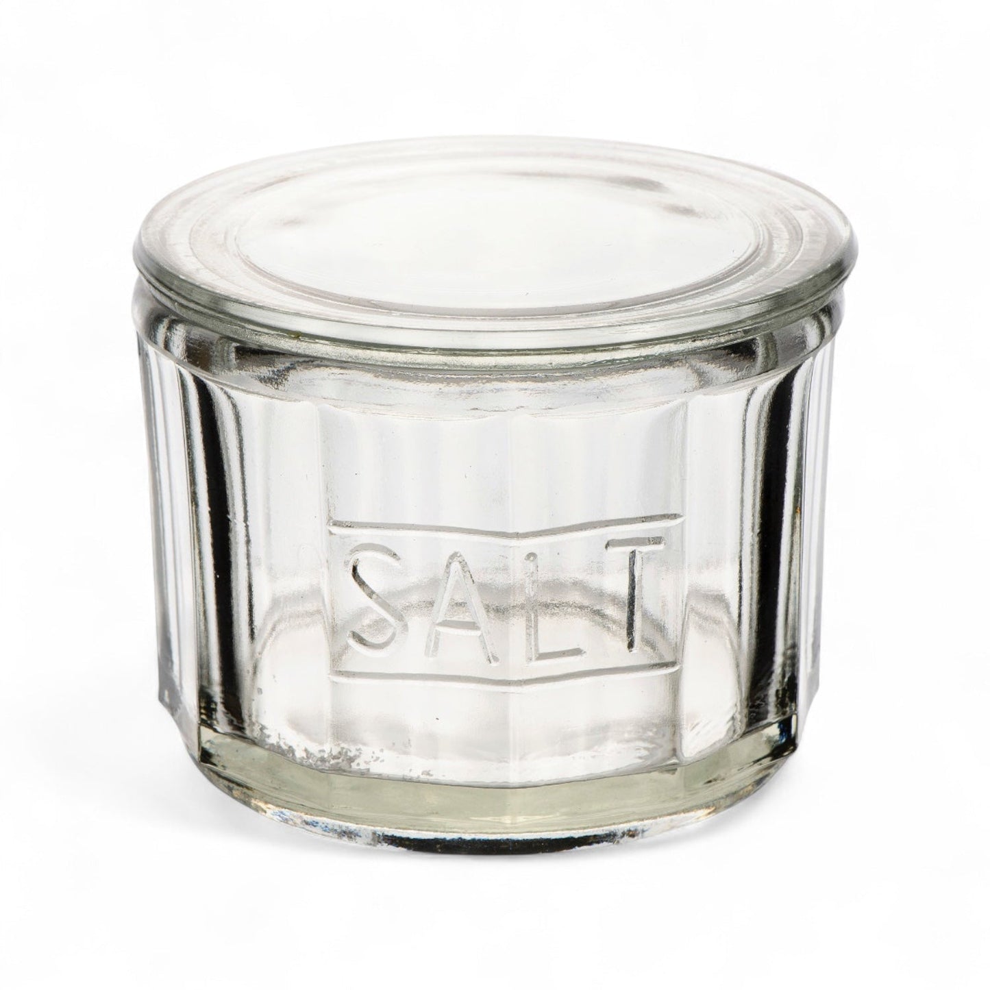 Pressed Glass Clear Salt Cellar