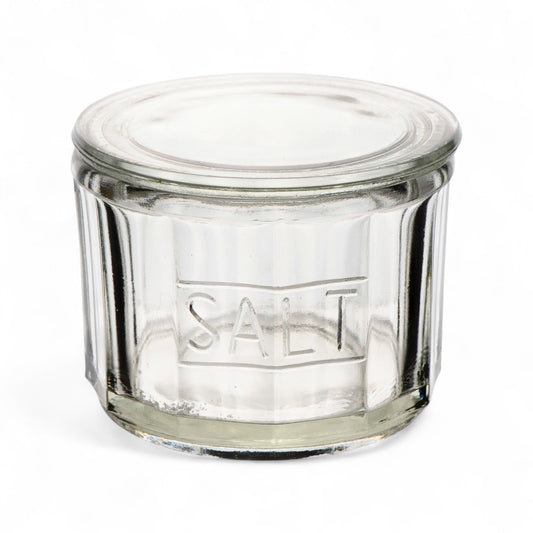 Pressed Glass Clear Salt Cellar