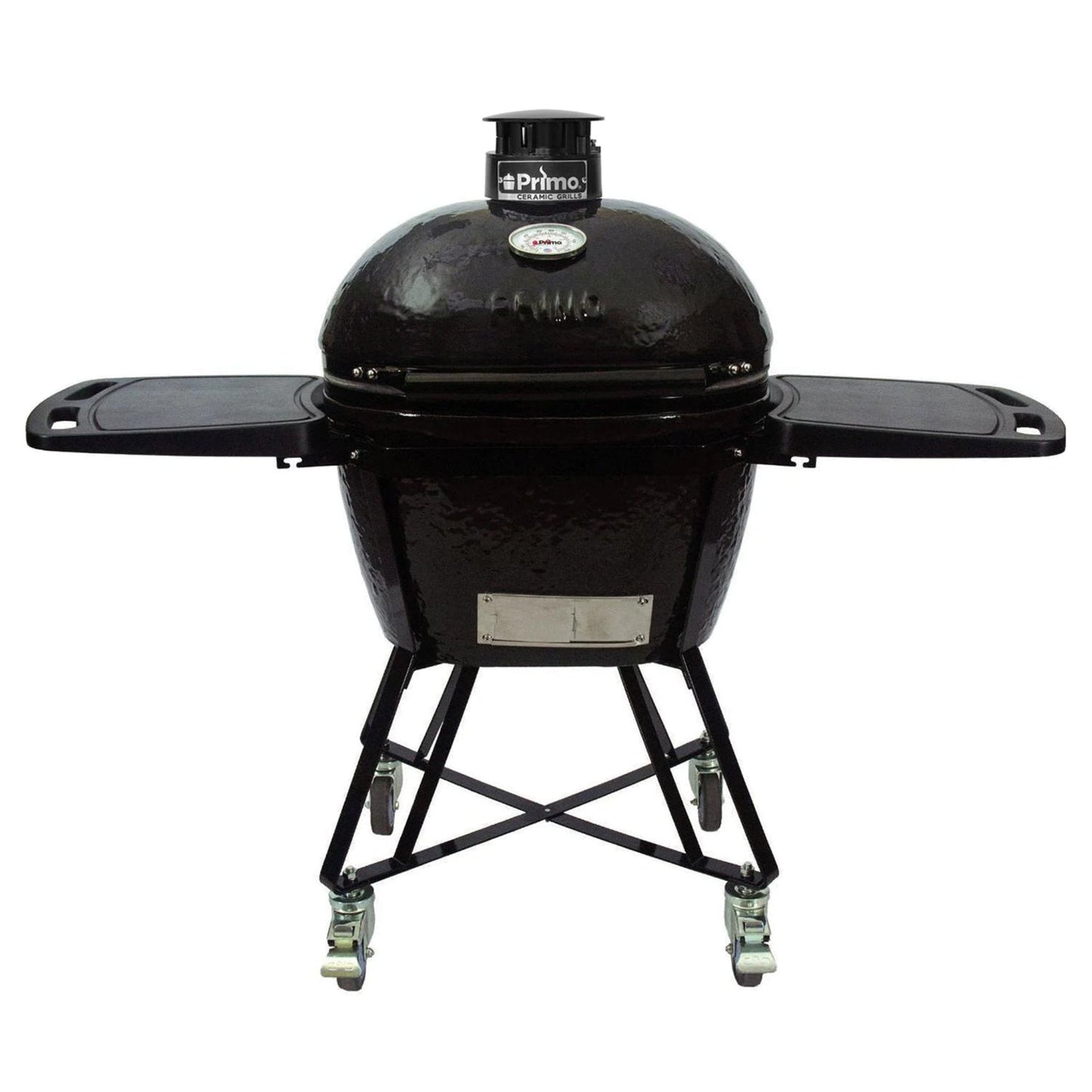 Primo Oval Large 300 All-In-One Ceramic Kamado Grill W/ Cradle, Side Shelves & Stainless Steel Grates [PGCLGC] (SAK21293)