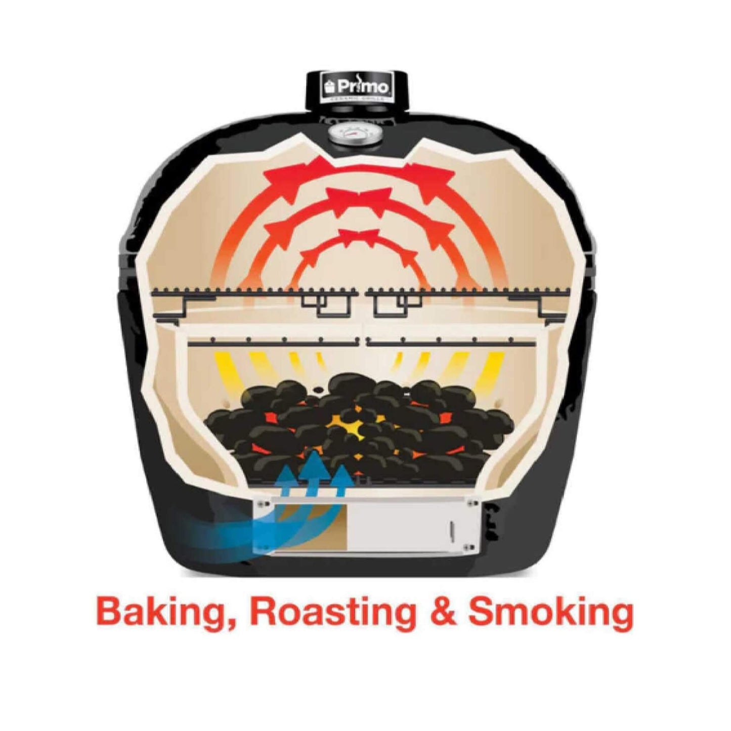 Primo Oval XXL All-In-One Ceramic Charcoal Grill [PGCXXLC] (SAK86742)