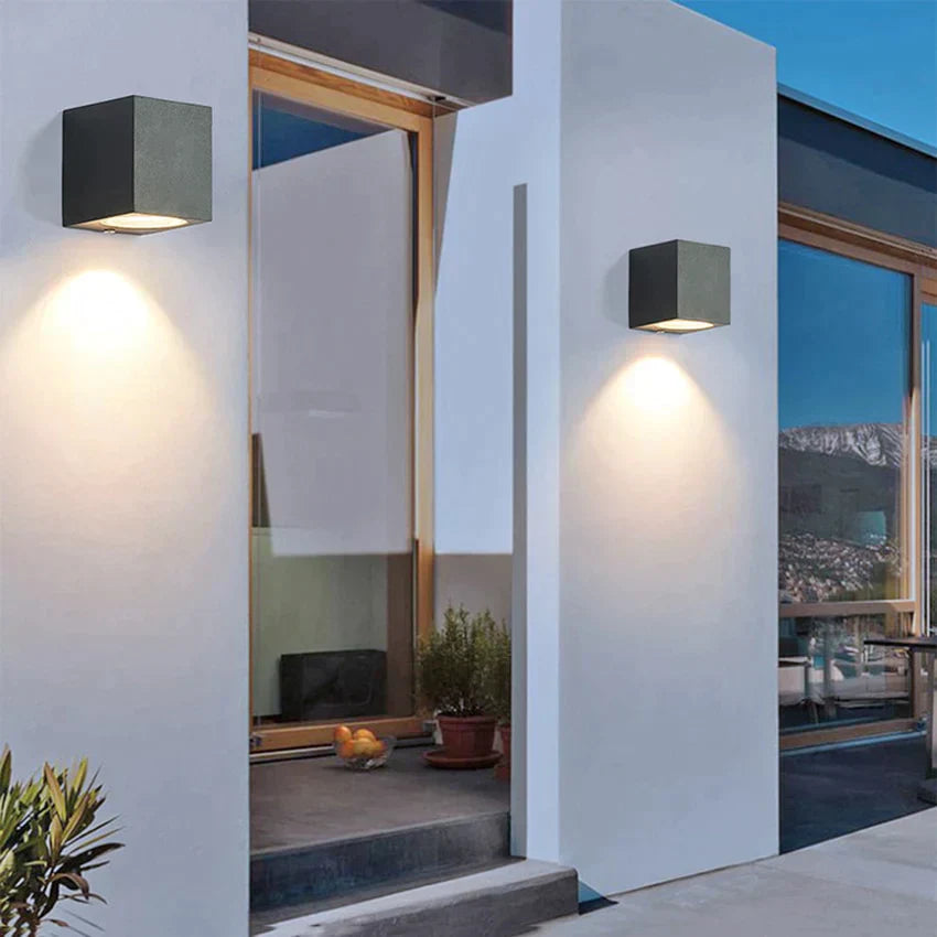 Déborah's 3W/6W LED Aluminum Wall Lamp - Modern Square Outdoor Waterproof Sconce BL22