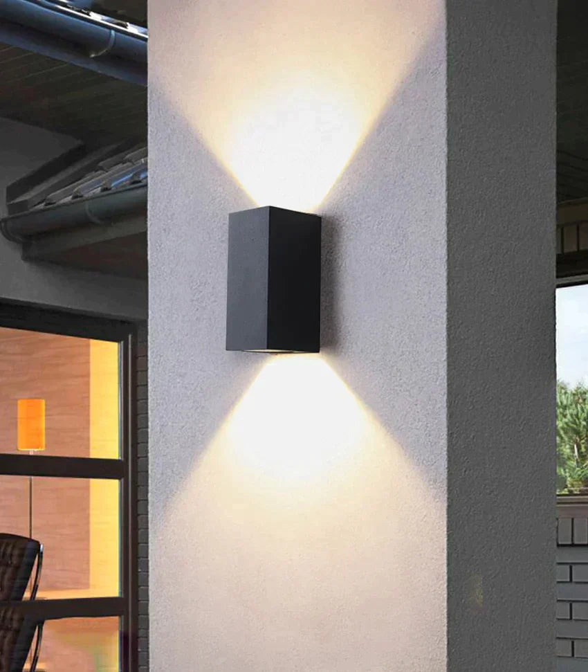 Déborah's 3W/6W LED Aluminum Wall Lamp - Modern Square Outdoor Waterproof Sconce BL22