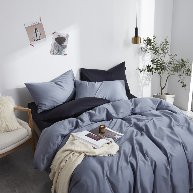 Florentine Grace Silk Duvet Cover Set (Premium Egyptian Cotton) 600TC