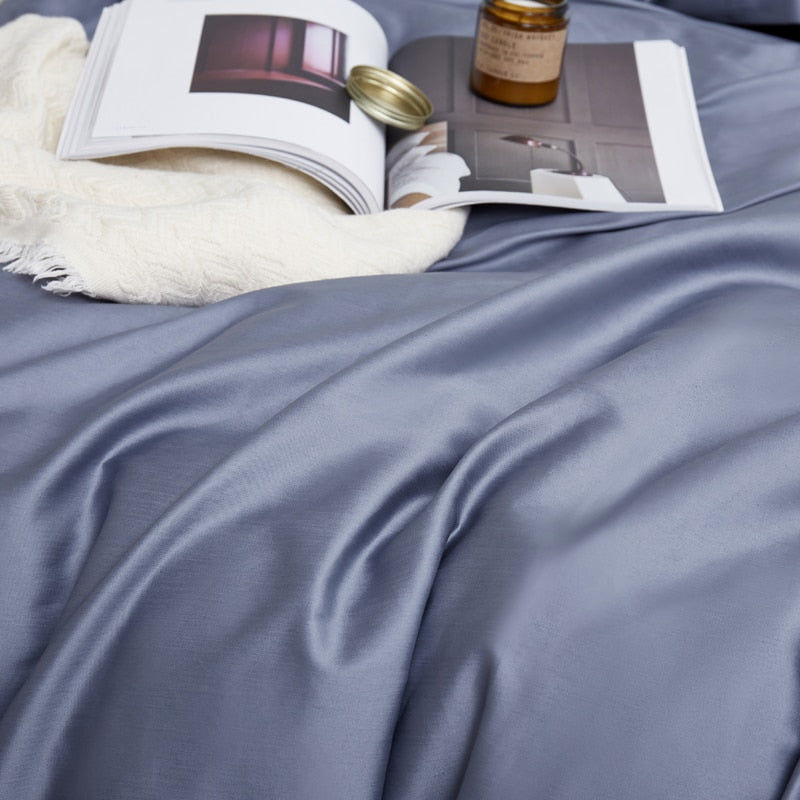 Florentine Grace Silk Duvet Cover Set (Premium Egyptian Cotton) 600TC