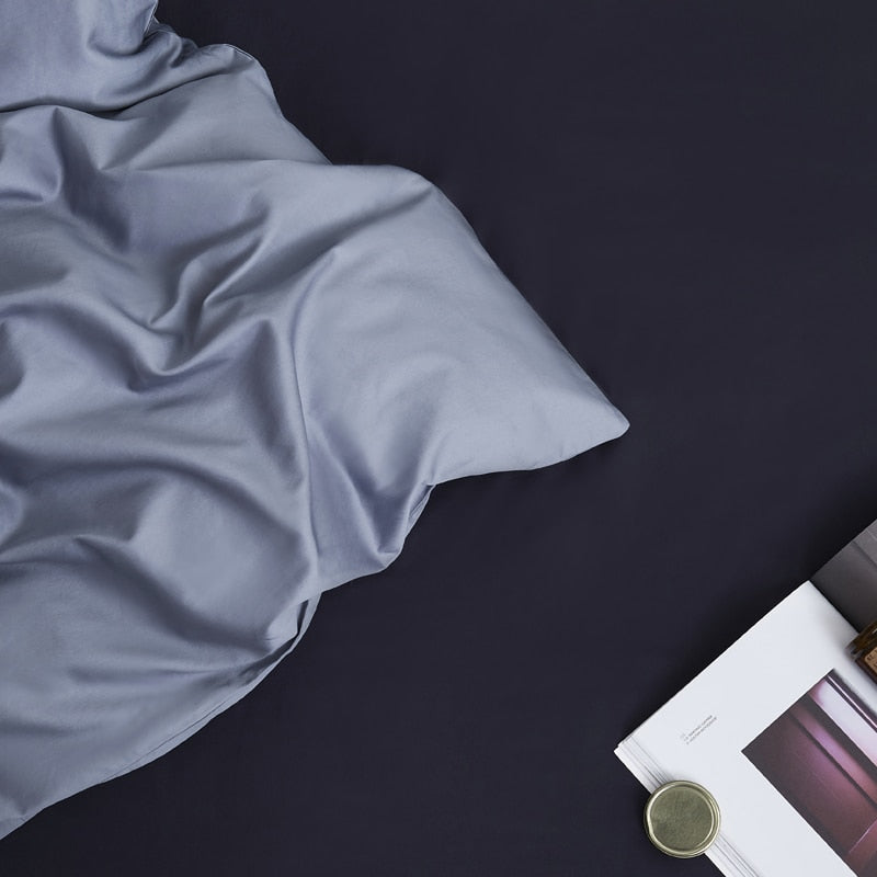 Florentine Grace Silk Duvet Cover Set (Premium Egyptian Cotton) 600TC