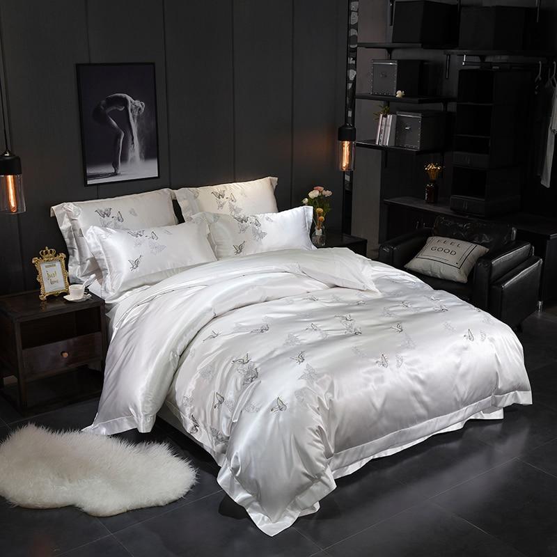 Platinum Butterfly Duvet Cover Set