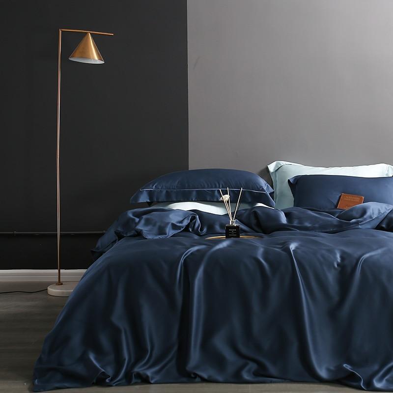 Karen Solid Color Lyocell Duvet Cover Set