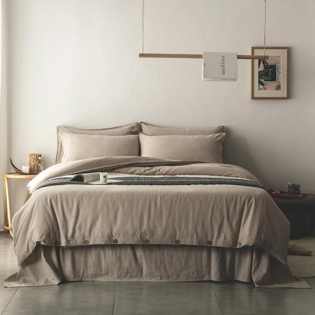 Emma Duvet Cover Set With Ropes 55% Cotton 45% Linen