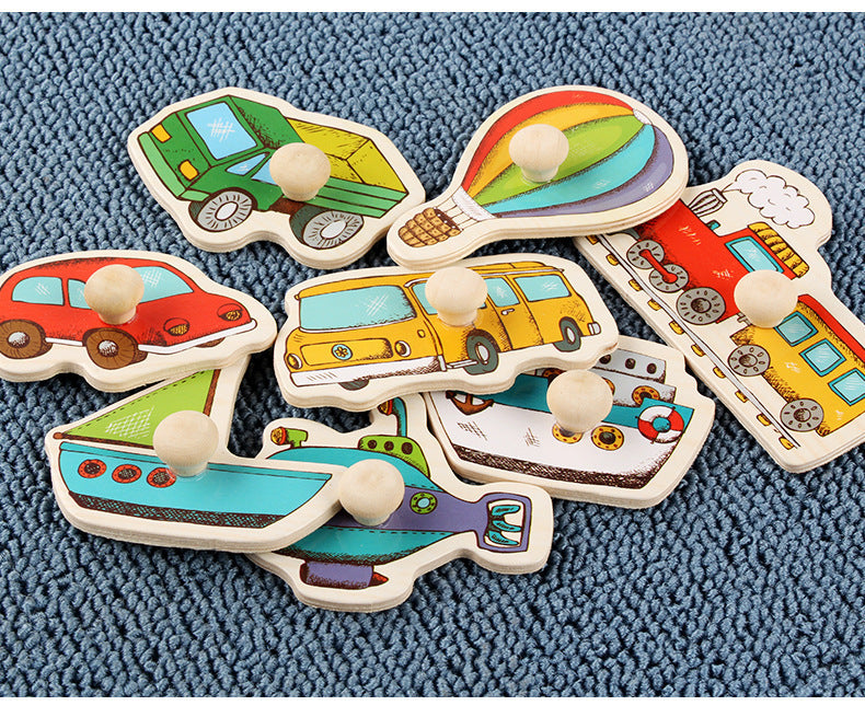Montessori Pegged Wooden Puzzles