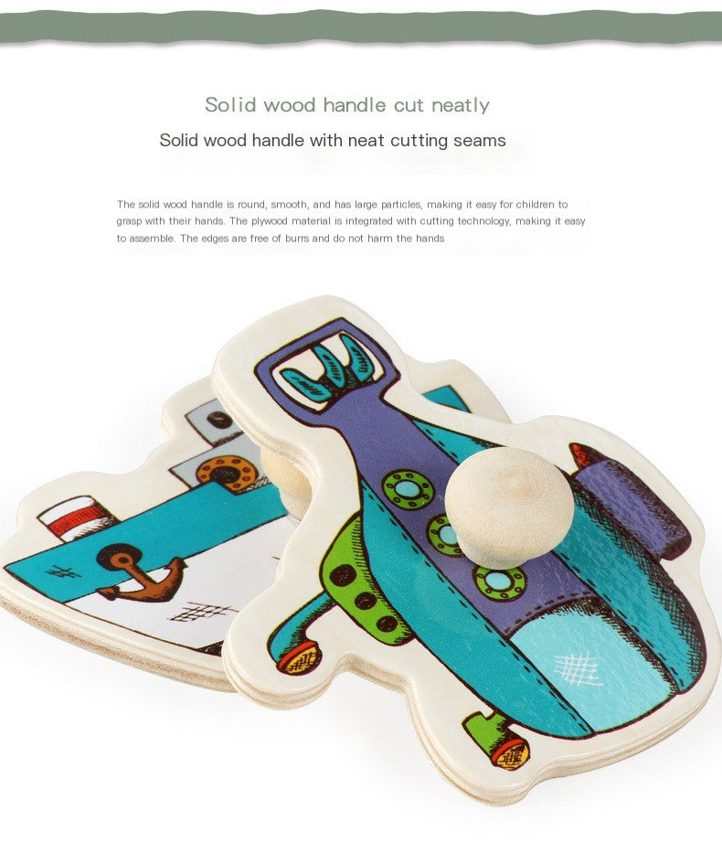 Montessori Pegged Wooden Puzzles
