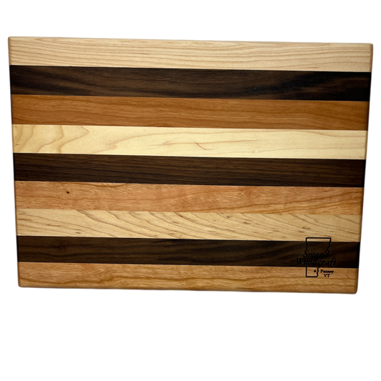 Vermont Artisan  Tri Color Routed Cutting Board