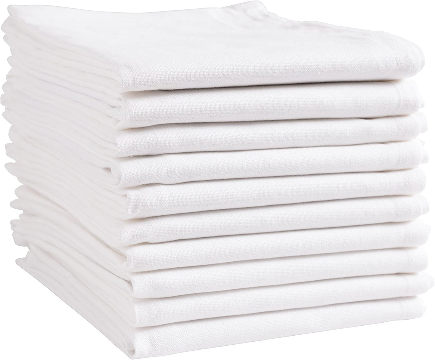 Plain Weave Blank Kitchen Towels for Embroidery, Printing & Monogramming — 10 Pack