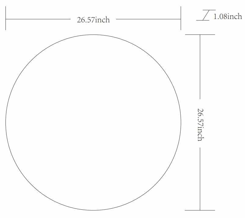 Pontalina Round Gold Mirror