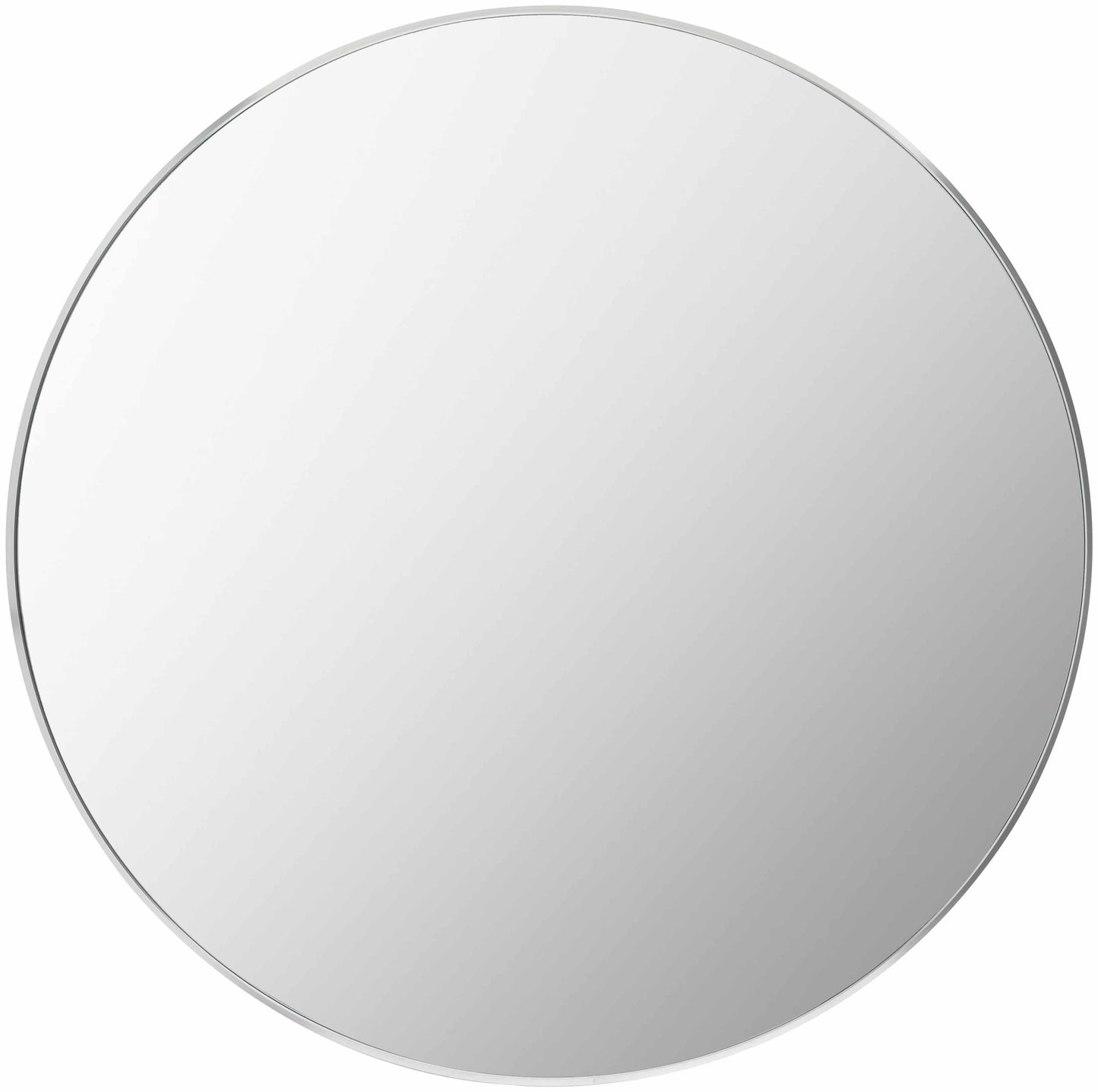 Pontalina Round Silver Gray Mirror