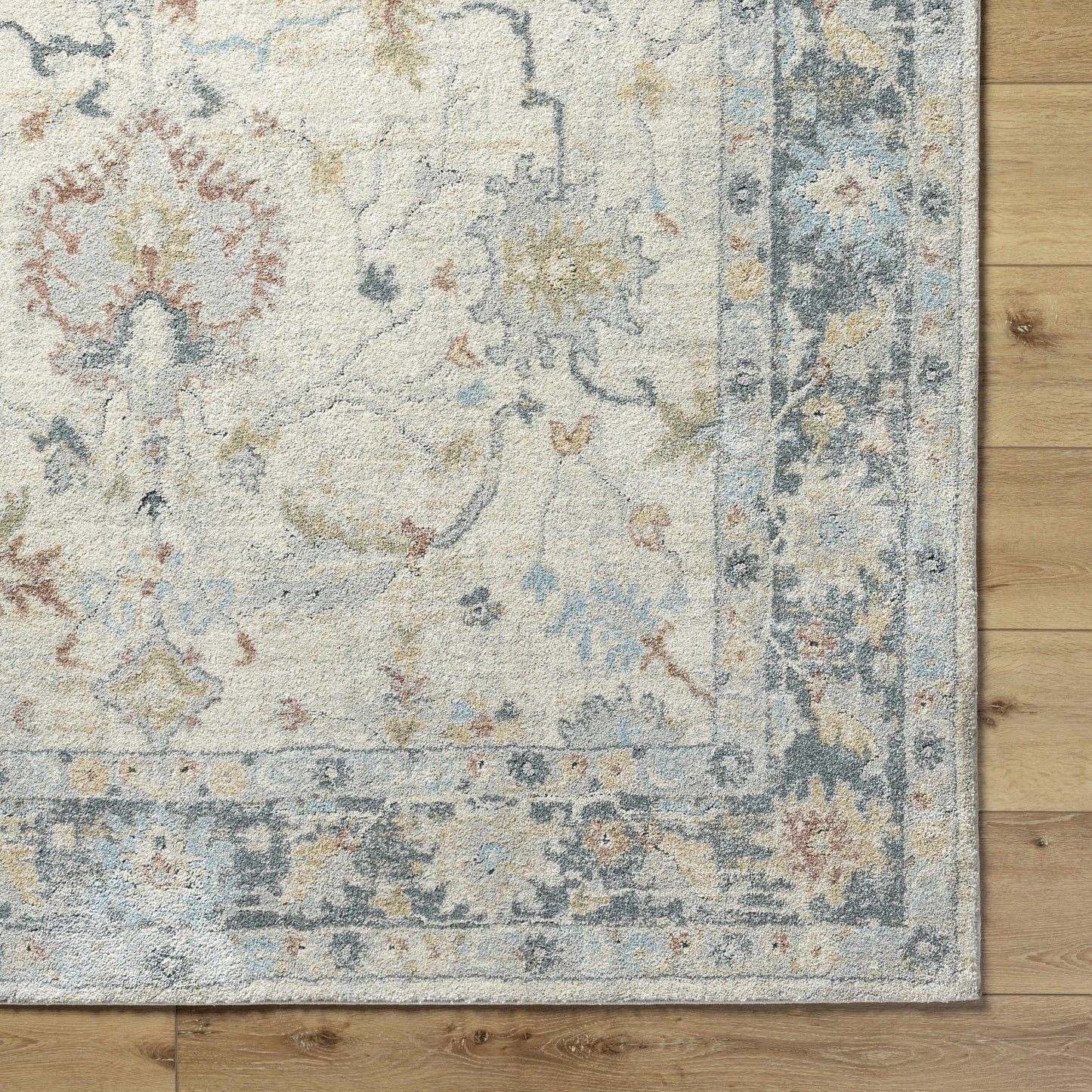 Ahmaud Beige & Light Gray Thick Luxe Area Rug