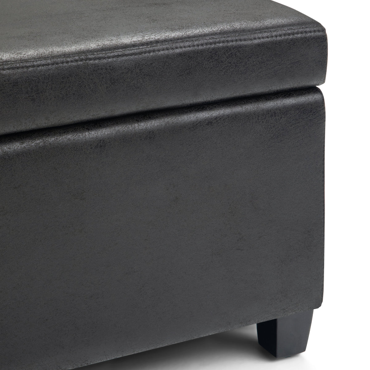 Avalon 48 Inch Wide Storage Ottoman Bench in Distressed