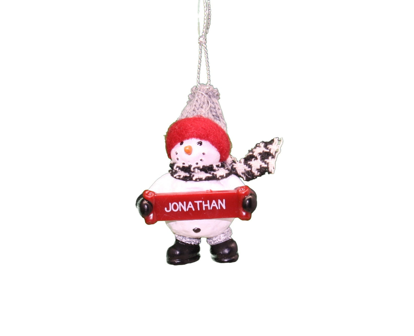 Cozy Snowman Ornament (Letters G - R) -