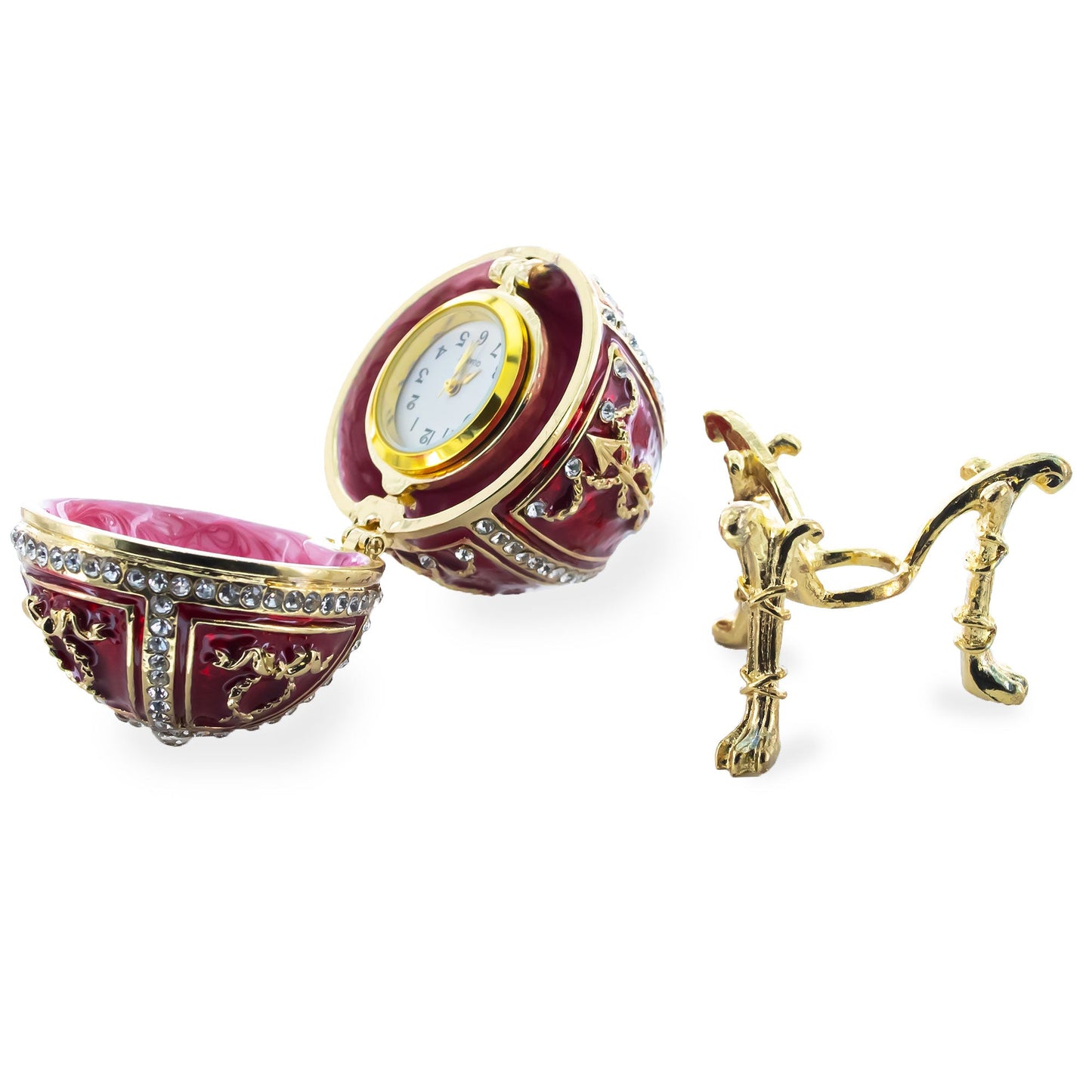 1895 Rosebud Royal Imperial Easter Egg with Clock Surprise