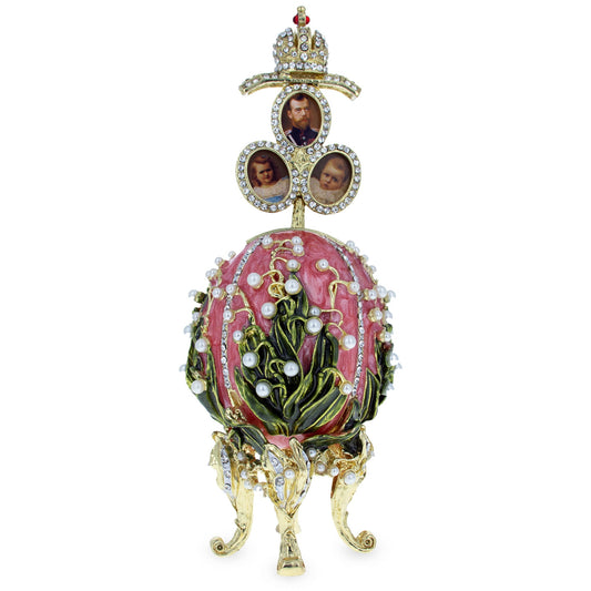 1898 Lilies of the Valley Musical Royal Imperial Easter Egg 6.3 Inches