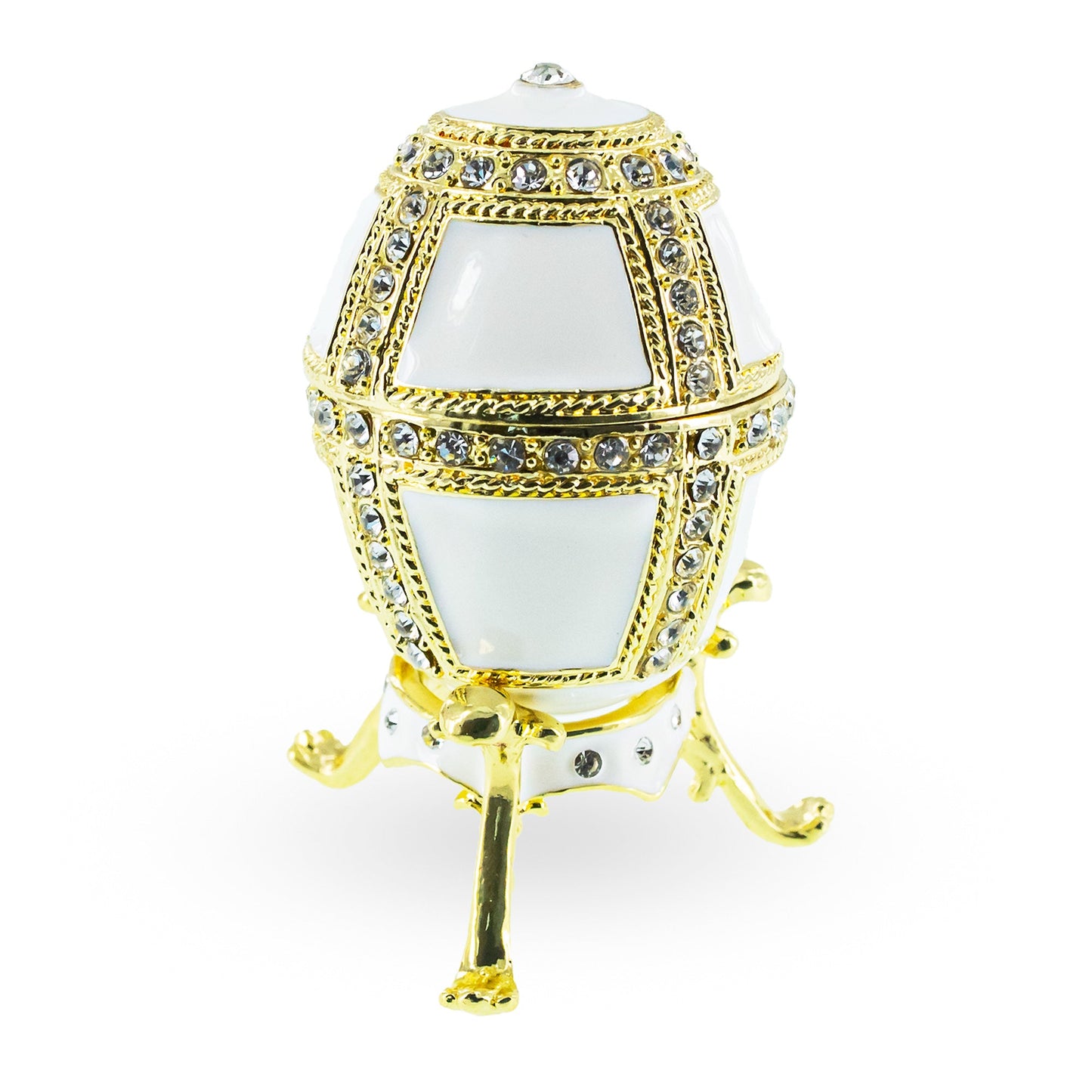 1890 Danish Palaces Royal Imperial Easter Egg in White