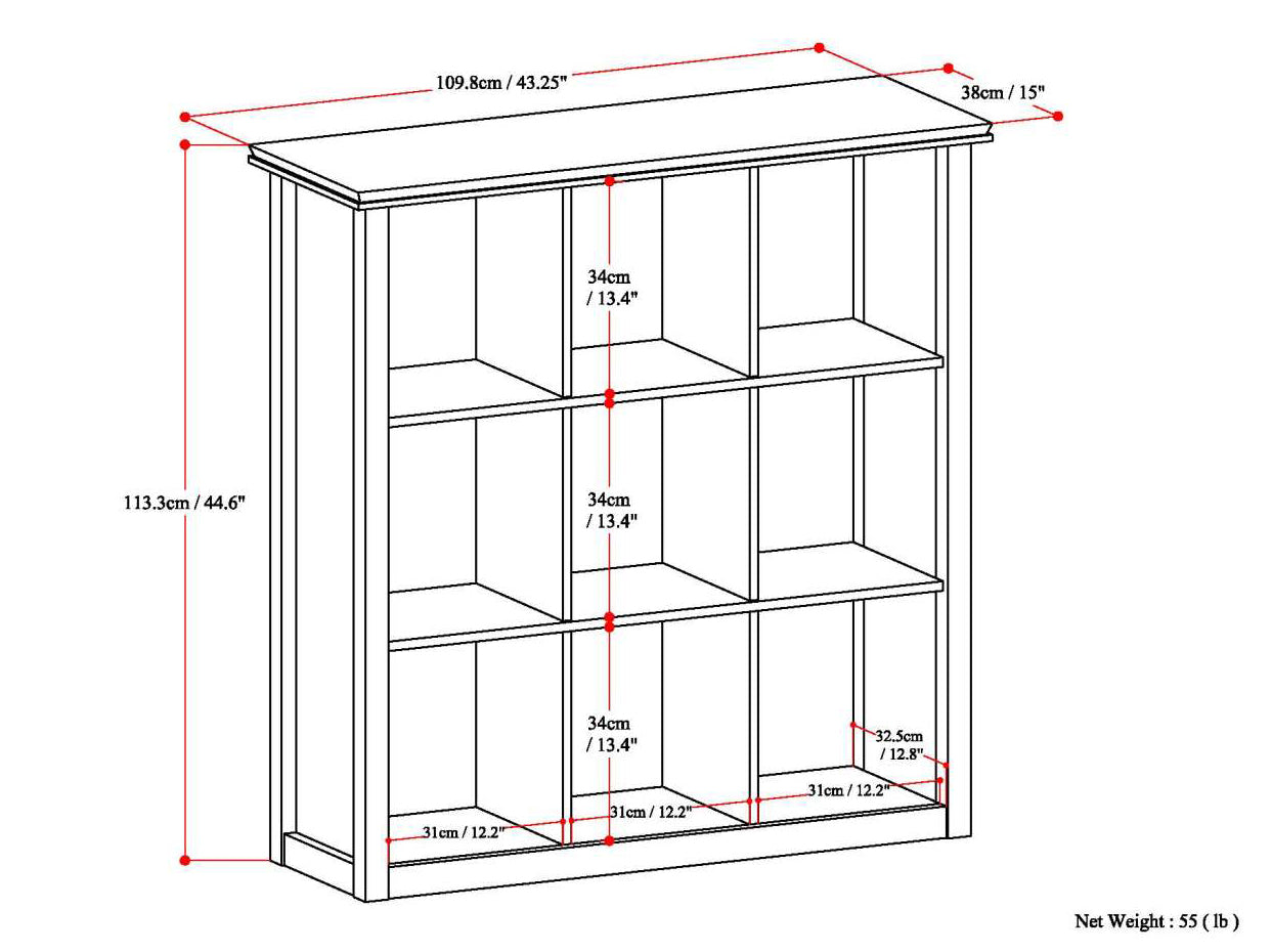 Artisan 9 Cube Bookcase and Storage Unit