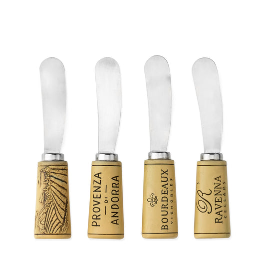 Cork Handled Cheese Spreader Set