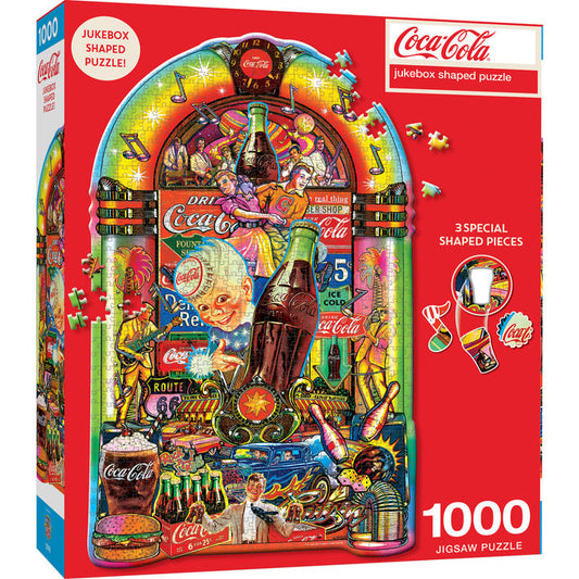 Coca-Cola Jukebox 1000 Piece Shaped Puzzle